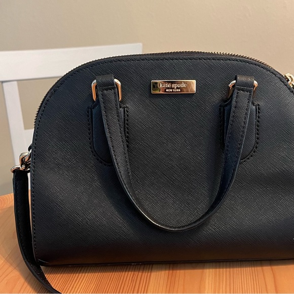 Small Black Kate Spade Purse. Bought in 2019. In decent condition. - Picture 1 of 9